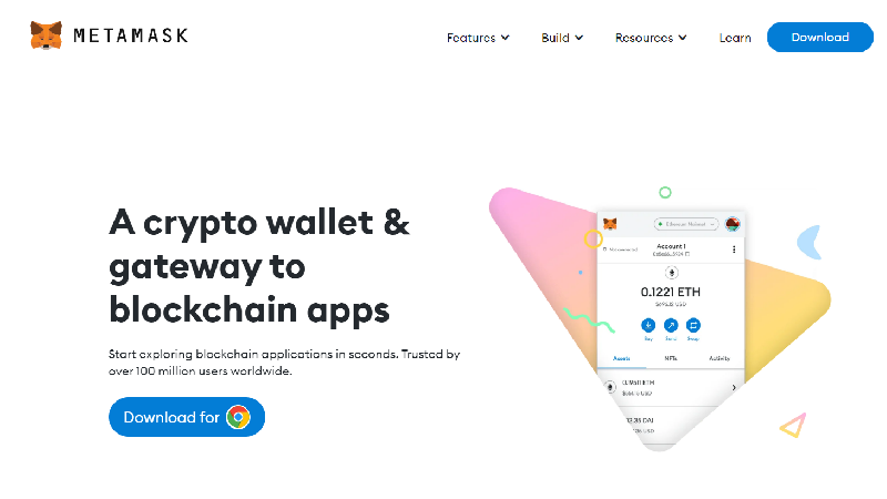 Metamask portafoglio crittografico anonimo senza KYC.