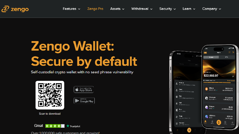 Zengo portafoglio crittografico anonimo con no-KYC.