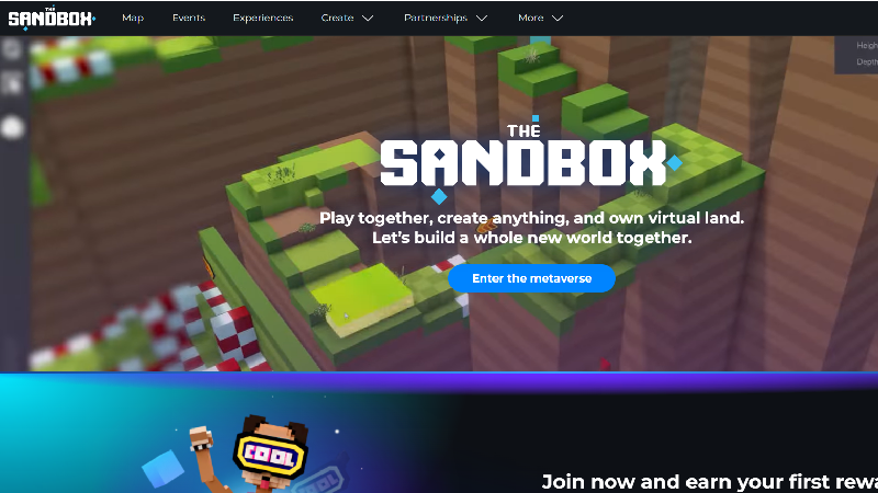 Società di sviluppo di giochi blockchain Sandbox