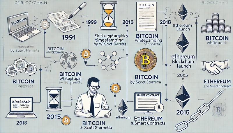 Breve storia della tecnologia blockchain